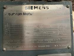 Siemens 1000 HP 3600 RPM 588US Squirrel Cage Motors 84390