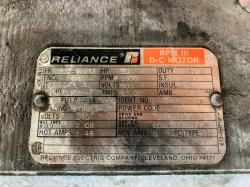Reliance 50 HP 2500 RPM MC3212ATZ DC Motors 84461