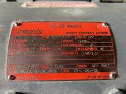 General Electric 5 HP 1750/2300 RPM 2110AT DC Motors 84686