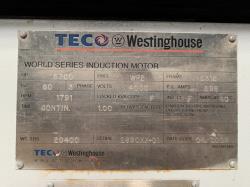 Teco Westinghouse 5700 HP 1800 RPM 6316 Squirrel Cage Motors 85002