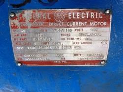 General Electric 60 HP 1750/2100 RPM 444AY DC Motors 85056