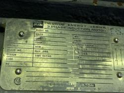 Toshiba 200 HP 3600 RPM 447TSS Squirrel Cage Motors 85797
