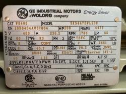 General Electric 200 HP 1800 RPM 447T Squirrel Cage Motors 85952