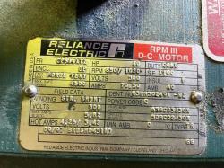 Reliance 40 HP 850/1020 RPM C2514ATZ DC Motors 86928