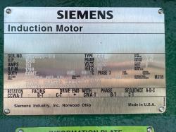 Siemens 1500 HP 1800 RPM 5812S Squirrel Cage Motors 87176