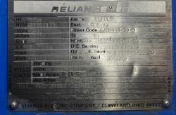 Reliance 1200 HP 1150/1250 RPM B843AT DC Motors 87451