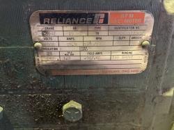 Reliance 15 HP 1750/1950 RPM 259AT DC Motors 87568