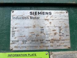 Siemens 1500 HP 1800 RPM 5812S Squirrel Cage Motors 87646