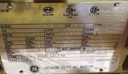 General Electric 50 HP 1800 RPM 326T Squirrel Cage Motors 87716