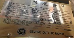 General Electric 40 HP 1800 RPM 324T Squirrel Cage Motors 87718