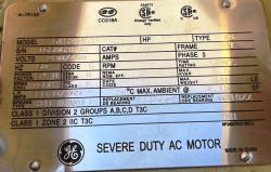 general electric 25 hp 1800 rpm 284t squirrel cage motors 87777