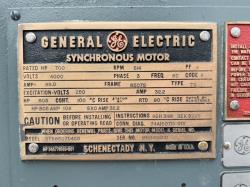 General Electric 700 HP 514 RPM 8507S Synchronous Motors 87904