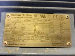 Hyundai 100 HP 1800 RPM 405T Squirrel Cage Motors 87927