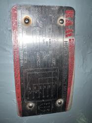 Toshiba 300 HP 3600 RPM 445TS Squirrel Cage Motors 88013
