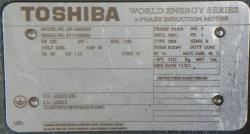 Toshiba 350 HP 1200 RPM 5010US Squirrel Cage Motors 88113