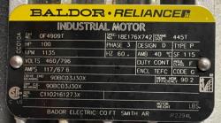 Baldor-Reliance 100 HP 1135 RPM 445T Design D Motors 88313