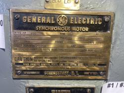 General Electric 800 HP 514 RPM 8409S Synchronous Motors 88453