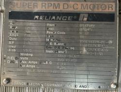 reliance 500 hp 1750 rpm b587atz dc motors 88530