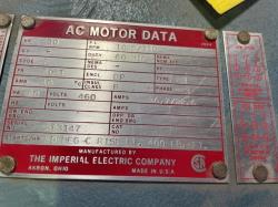 Imperial 30 HP 1085 RPM 405T Multi Speed Motors 88657