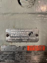 Reliance 200 HP 1150/1500 RPM B4011ATZ DC Motors 88930