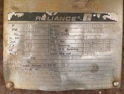 Reliance 500 HP 850/1400 RPM BB5810ATZ DC Motors 88936