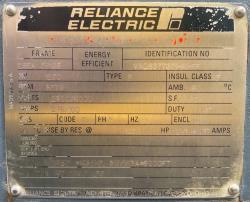 Reliance 1250 HP 3600 RPM 5810S Squirrel Cage Motors 88965