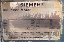 Siemens 600 HP 3600 RPM 508S Squirrel Cage Motors 88973