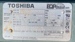 Toshiba 150 HP 1800 RPM 445T Squirrel Cage Motors 89056
