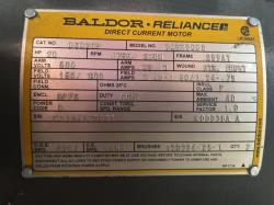 Baldor-Reliance 20 HP 1750/2300 RPM 259AT DC Motors 89307