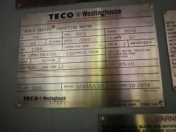 Teco Westinghouse 700 HP 1800 RPM 4010 Squirrel Cage Motors 89464