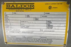 Baldor 20 HP 1750/2300 RPM 259AT DC Motors 89496