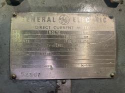 General Electric 200 HP 650/1300 RPM 5423 DC Motors 89591