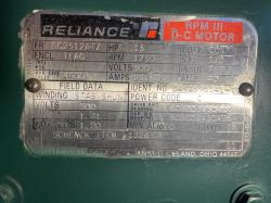 Reliance 15 HP 1750 RPM SC2512ATZ DC Motors 89863