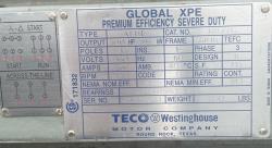 Teco Westinghouse 800 HP 1800 RPM 5810B Squirrel Cage Motors 89963