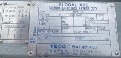 Teco Westinghouse 800 HP 1800 RPM 5810B Squirrel Cage Motors 89965