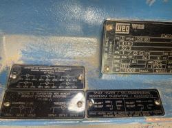 WEG 250 HP 1800 RPM 447/9TS Squirrel Cage Motors 90070