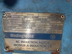 Westinghouse 350 HP 1200 RPM 5008L Squirrel Cage Motors 90208