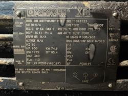 Marathon 100 HP 1800 RPM 405TZ Squirrel Cage Motors 90345