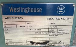 Westinghouse 1750 HP 900 RPM 5611 Squirrel Cage Motors 90471