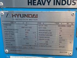 Hyundai 1000 HP 3600 RPM 315 Squirrel Cage Motors 90712
