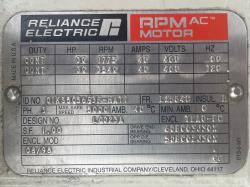 Reliance 30 HP 1800 RPM L2564C Squirrel Cage Motors 91278