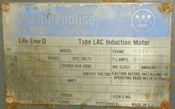 Westinghouse 400 HP 600 RPM 5810L Squirrel Cage Motors 91331
