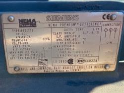 Siemens 60 HP 1800 RPM 364T Squirrel Cage Motors 91337