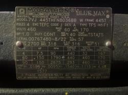 Marathon 150 HP 1800 RPM 445T Squirrel Cage Motors 91509