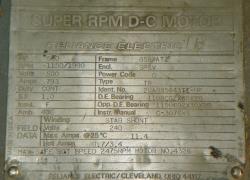 Reliance 500 HP 1150/1900 RPM B589ATZ DC Motors 91544