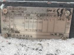 Siemens 75 HP 1800 RPM 250M Squirrel Cage Motors 91619