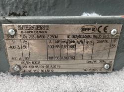 Siemens 75 HP 1800 RPM 250M Squirrel Cage Motors 91628