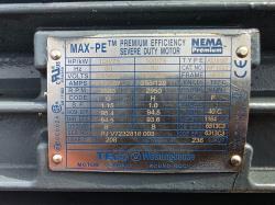 Teco Westinghouse 100 HP 3600 RPM 405TS Squirrel Cage Motors 91675