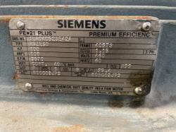 Siemens 100 HP 3600 RPM 405TS Squirrel Cage Motors 91713