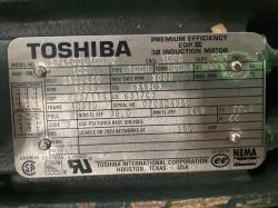 Toshiba 100 HP 3600 RPM 405TD Squirrel Cage Motors 91714